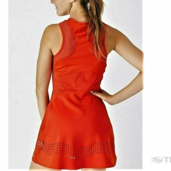 Nwt Adidas Stella McCartney Laser Tennis Dress + Shorts - CORE RED - XS - Picture 8 of 8
